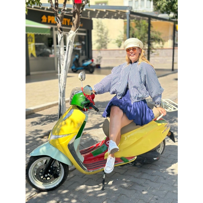 LACİVERT ÇİZGİLİ BOMBER MONT