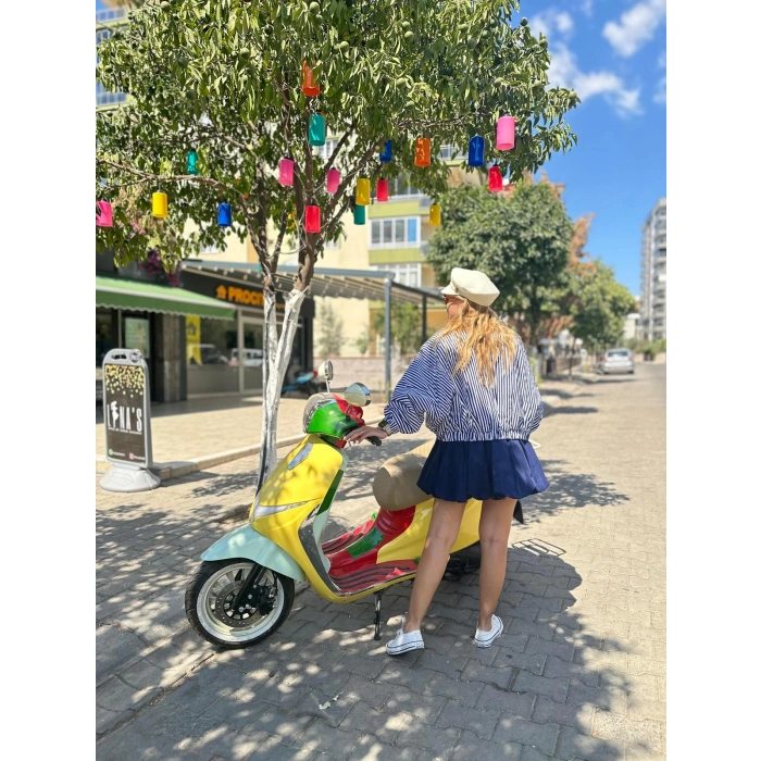 LACİVERT ÇİZGİLİ BOMBER MONT