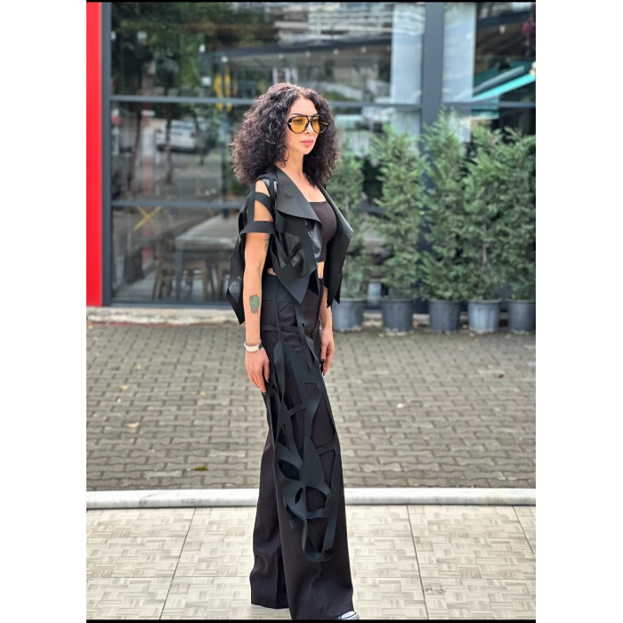 LAZER KESİM DETAYLI TASARIM CEKET