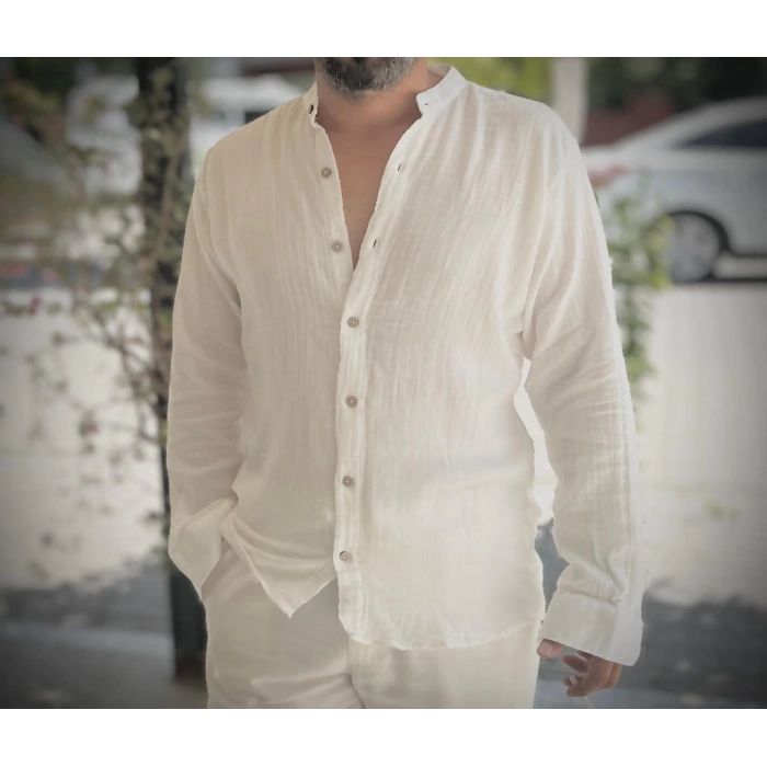 MÜSLİN OVERSİZE GÖMLEK