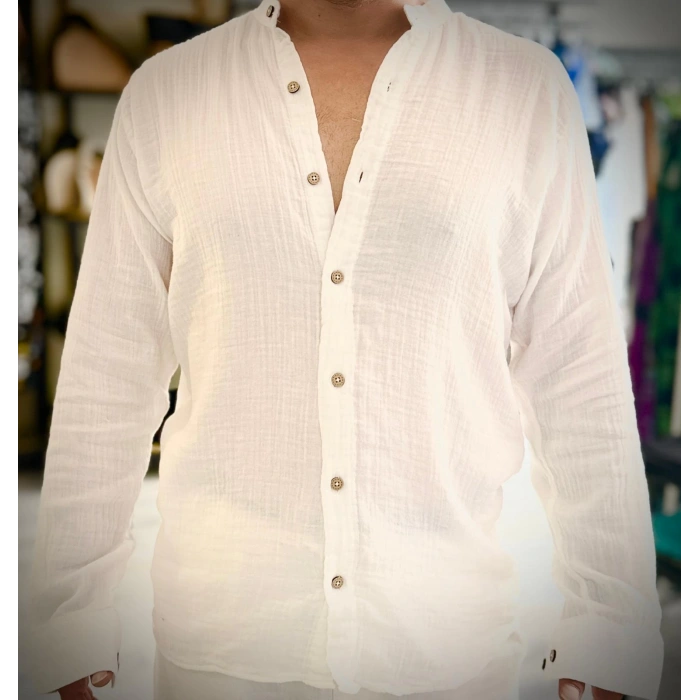 MÜSLİN OVERSİZE GÖMLEK