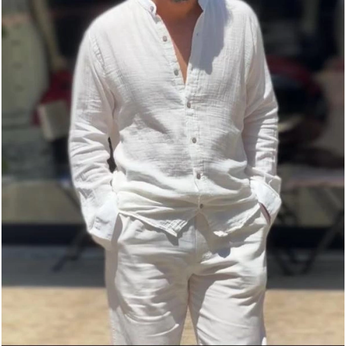 MÜSLİN OVERSİZE GÖMLEK