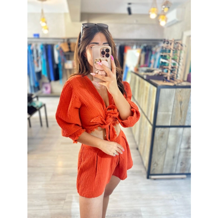 MÜSLİN ŞORTLU TAKIM