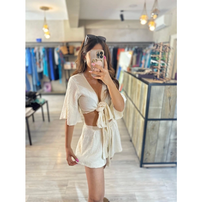 MÜSLİN ŞORTLU TAKIM