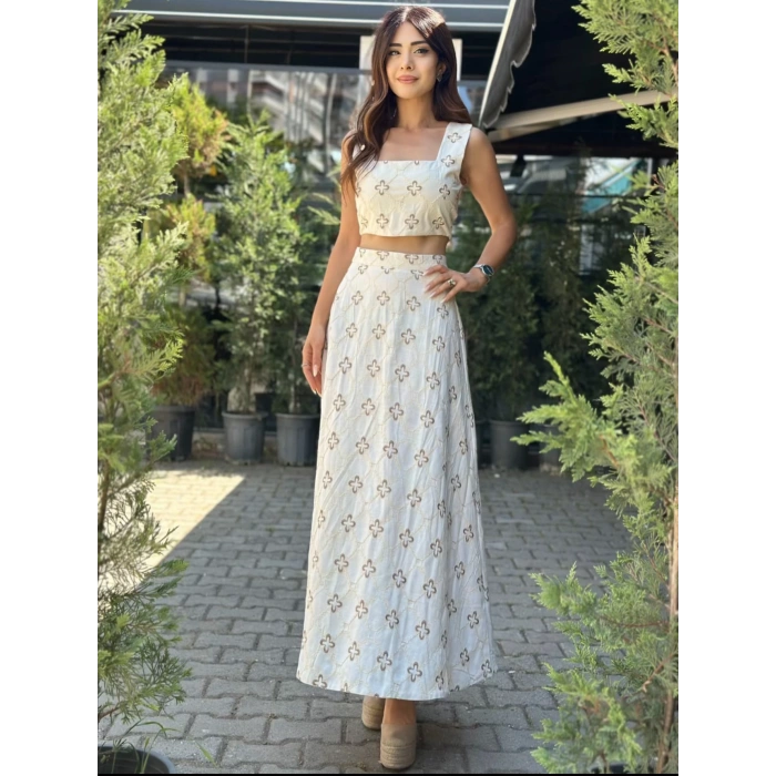 NAKIŞLI KETEN TAKIM