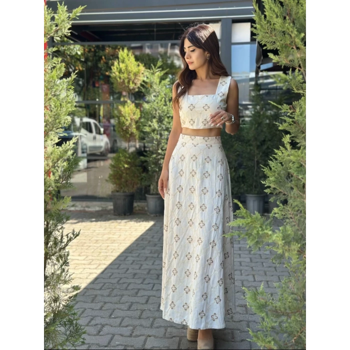 NAKIŞLI KETEN TAKIM