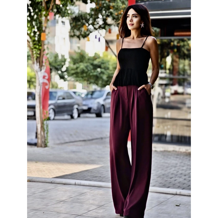 PALAZZO PANTOLON PİLE DETAY