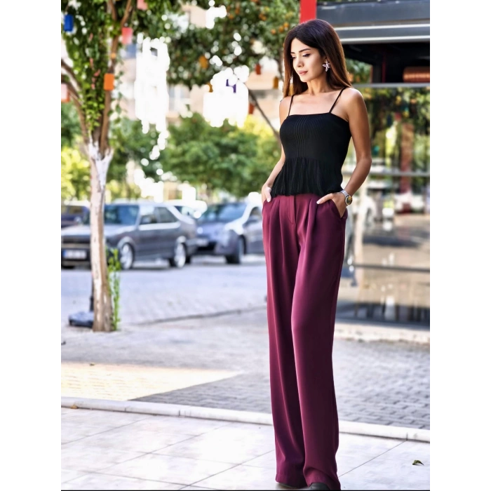 PALAZZO PANTOLON PİLE DETAY