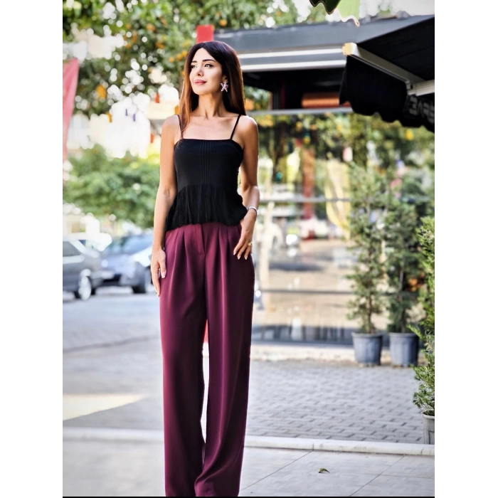 PALAZZO PANTOLON PİLE DETAY