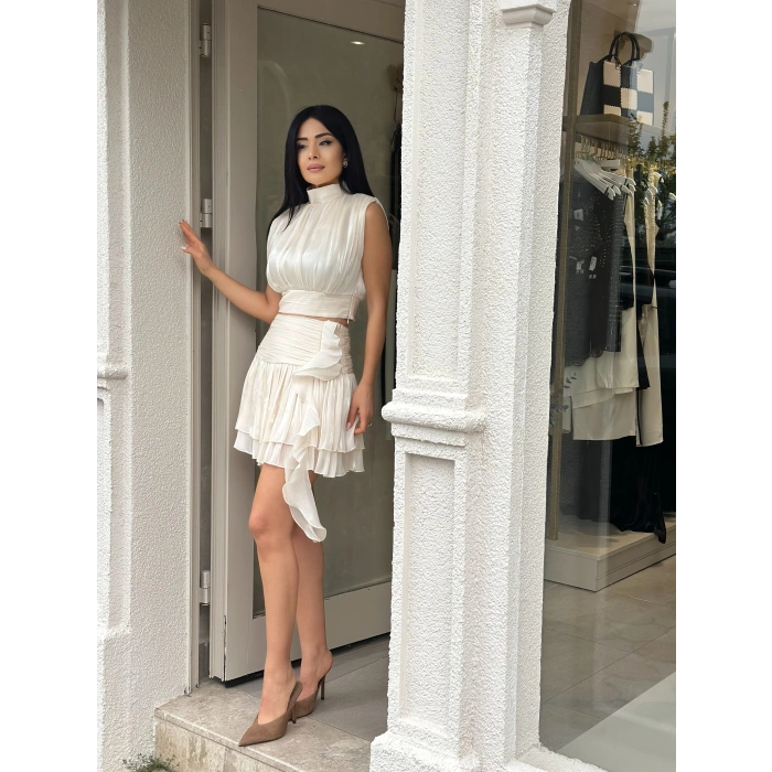 PARLAK DOKULU VOLANLI ETEK