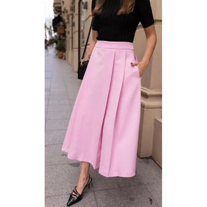 PEMBE MİDİ BOY ETEK