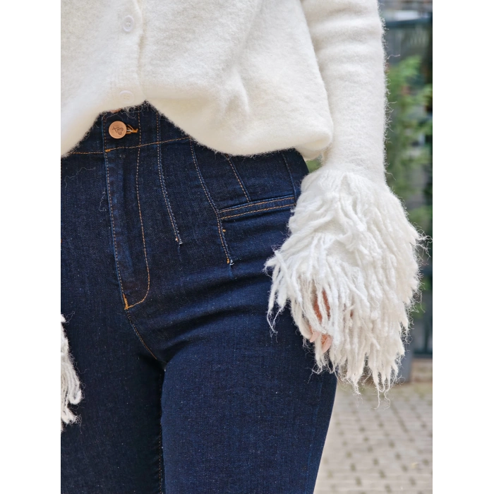 PENSLİ İSPANYOL JEAN LACİVERT