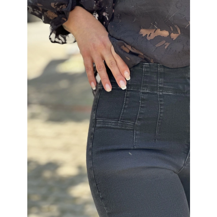 PENSLİ İSPANYOL KOT PANTOLON