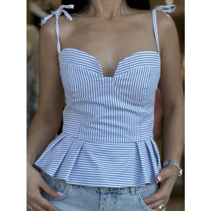 PEPLUM BLUZ