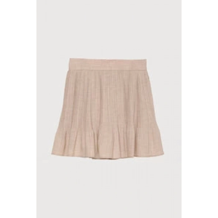 PİLELİ ETEK İÇİ ŞORT DETAYLI