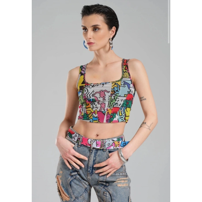 RENKLİ CROPTOP