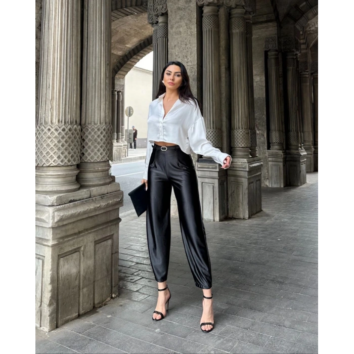 SATEN ŞALVAR PANTOLON