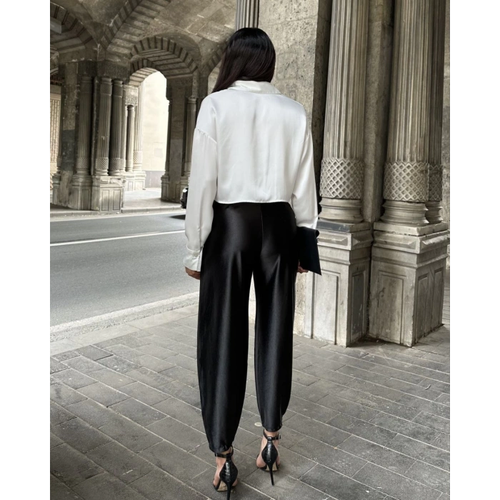 SATEN ŞALVAR PANTOLON