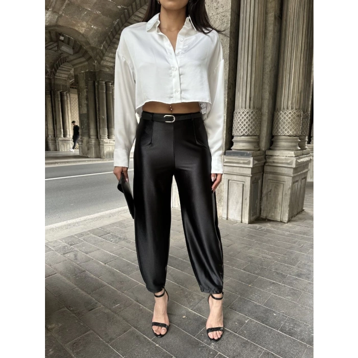 SATEN ŞALVAR PANTOLON