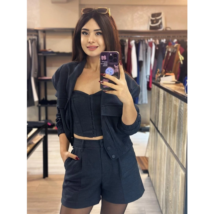 SİMLİ DOKU ANTRASİT CROP