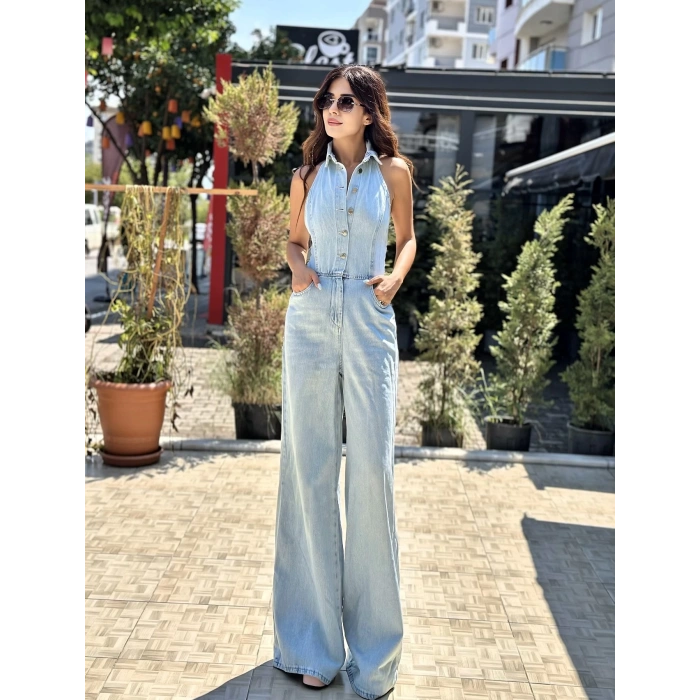 SIRT DEKOLTELİ JEAN TULUM