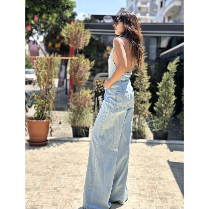 SIRT DEKOLTELİ JEAN TULUM