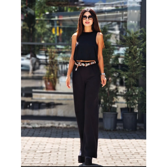 SİYAH BALON KETEN TAKIM