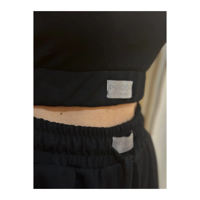 SİYAH İKİLİ ŞORTLU TAKIM