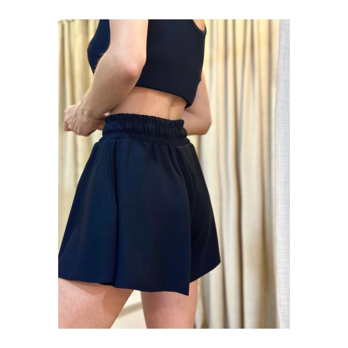 SİYAH İKİLİ ŞORTLU TAKIM