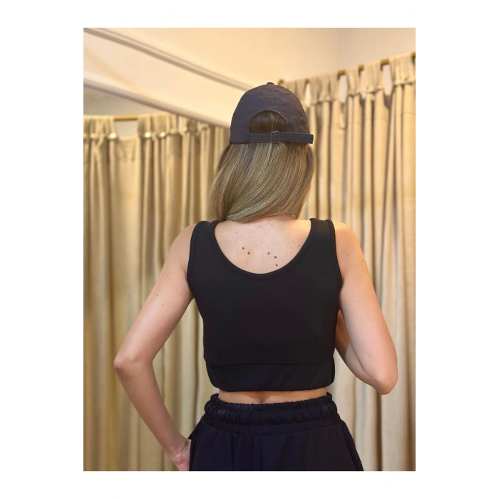 SİYAH İKİLİ ŞORTLU TAKIM