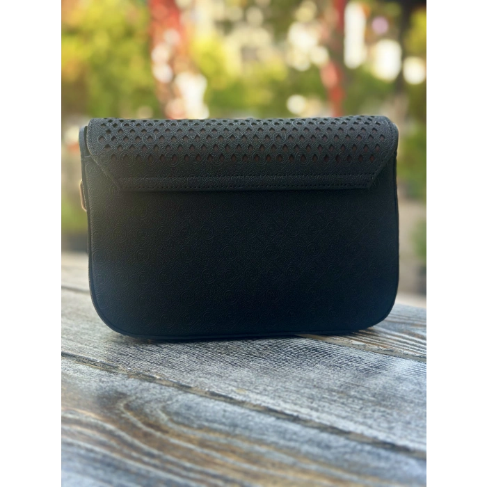 SİYAH LAZER KESİM ÇANTA