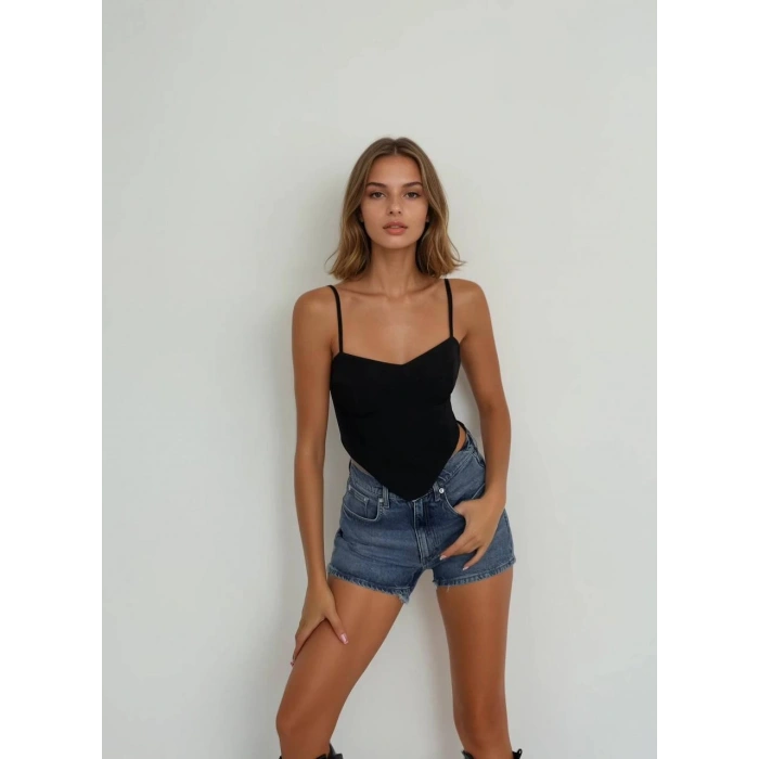 SİYAH SIRTI BAĞLAMALI BUSTİYER