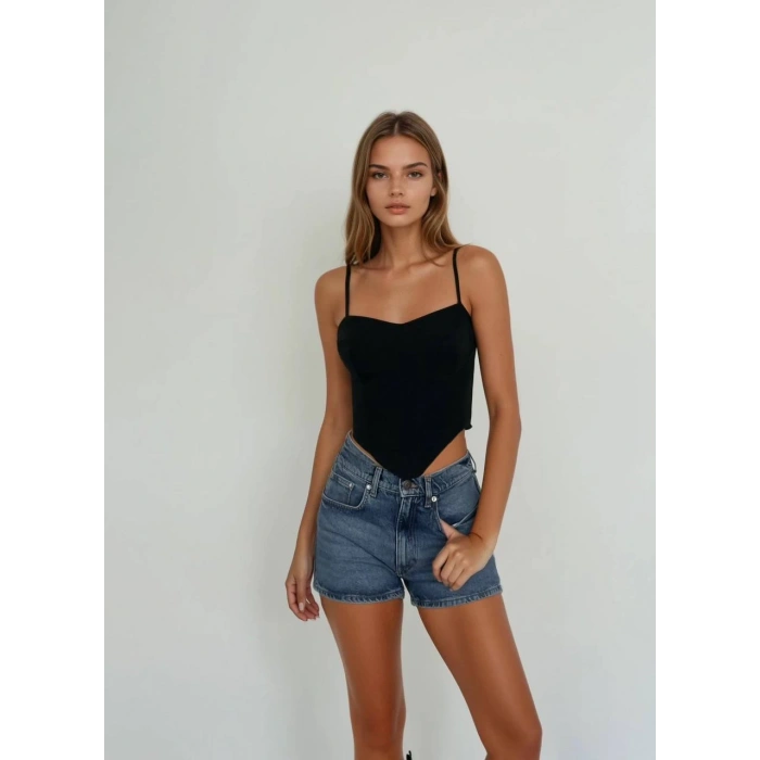 SİYAH SIRTI BAĞLAMALI BUSTİYER