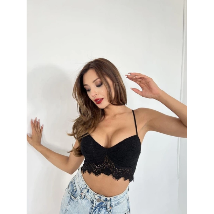 SİYAH TÜL BRALET