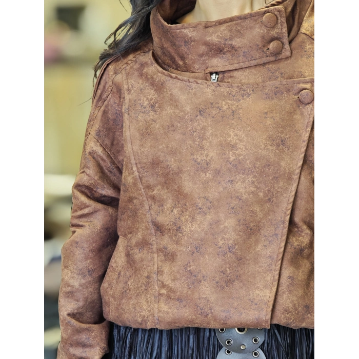 SÜET KAHVE BOMBER CEKET