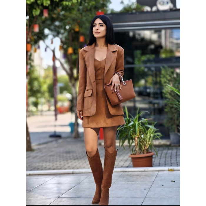 TABA SÜET BLAZER CEKET