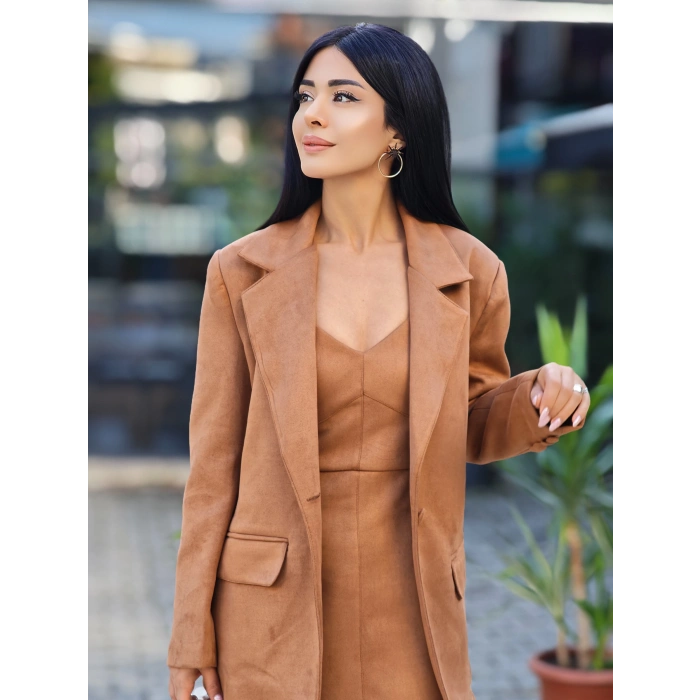 TABA SÜET BLAZER CEKET