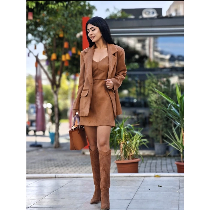 TABA SÜET BLAZER CEKET