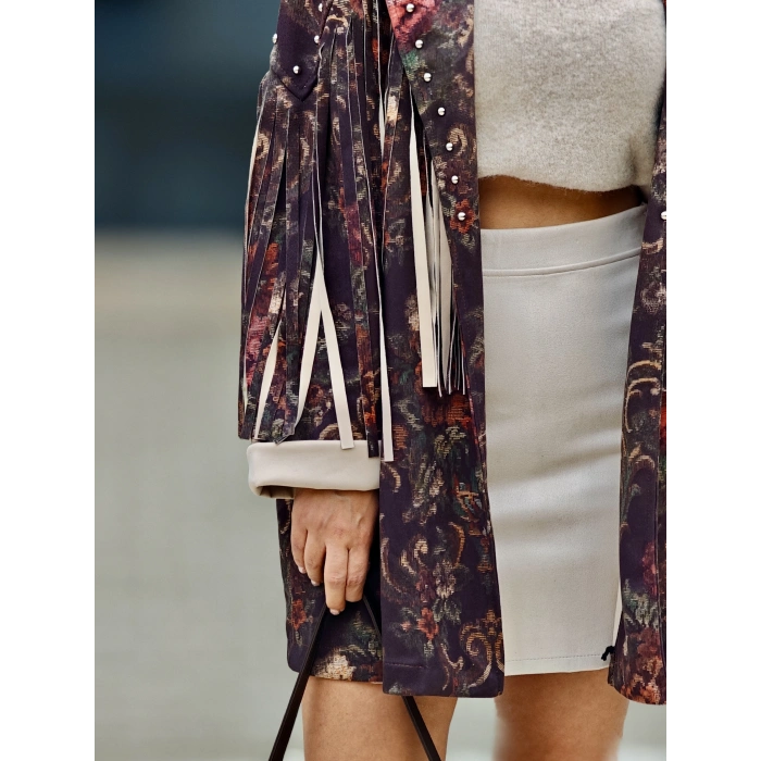 TAŞ RENGİ SÜET ETEK