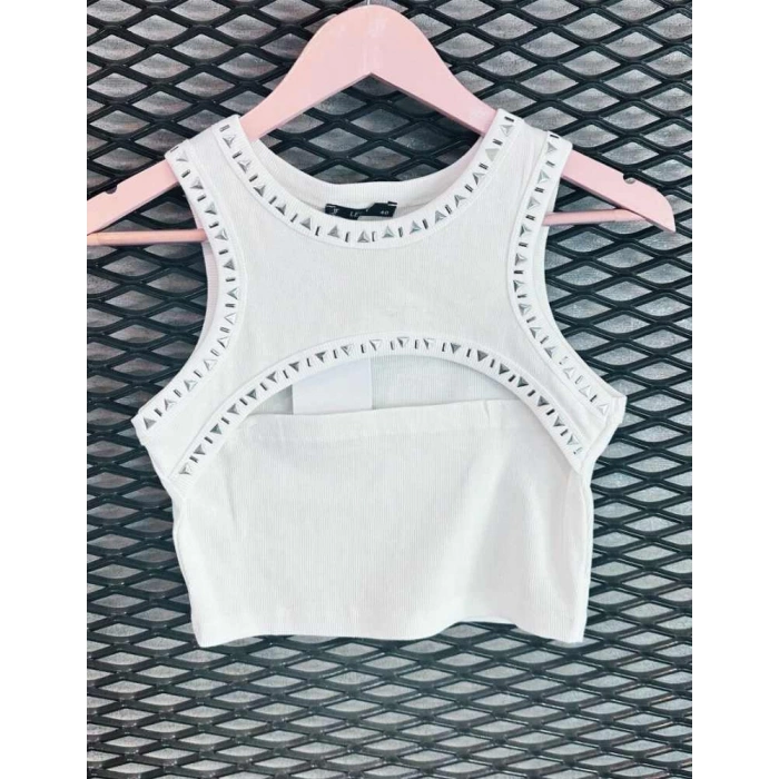 TAŞLI CROP TOP