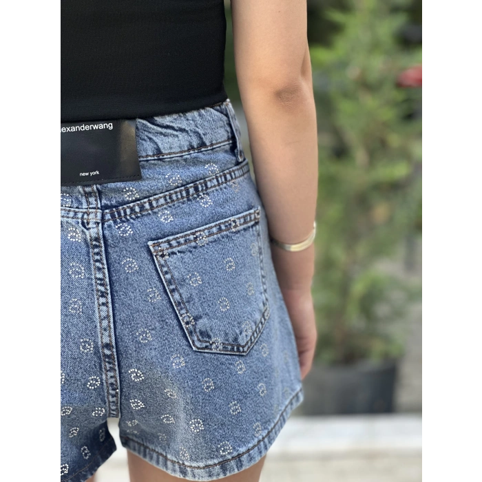 TAŞLI JEAN ŞORT