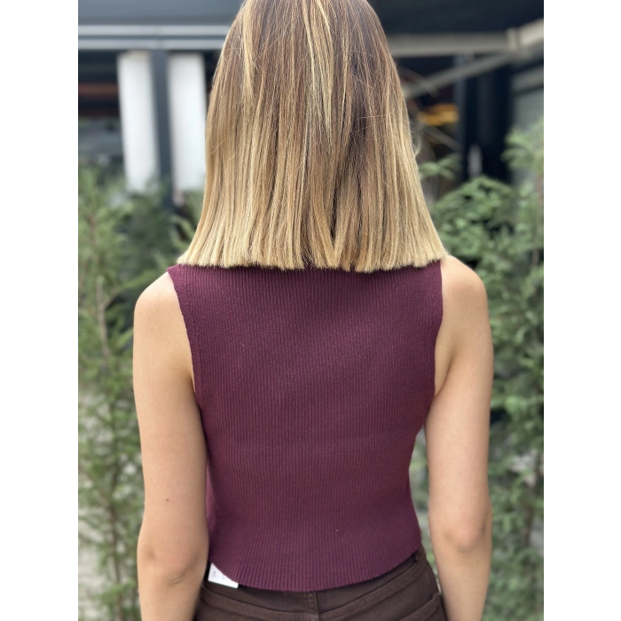 TRİKO YELEK BORDO