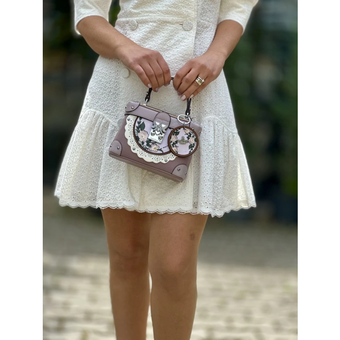 VİNTAGE LİLA ÇANTA