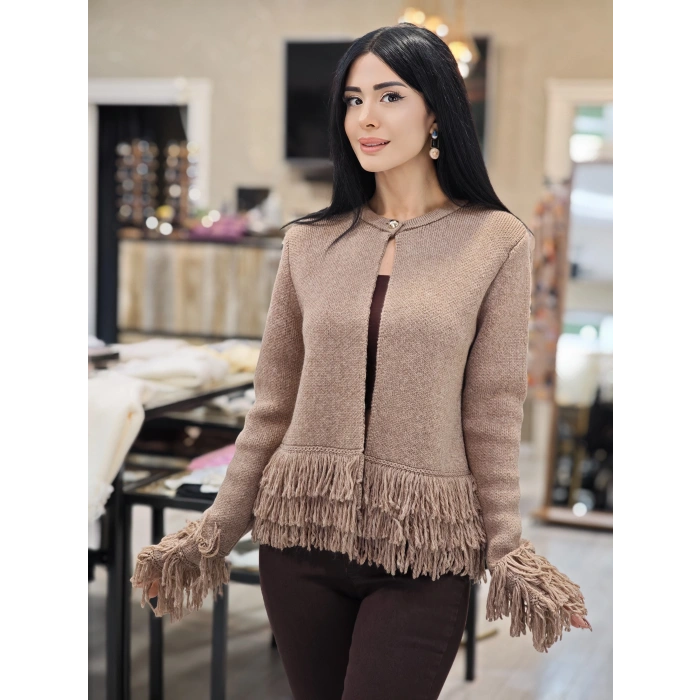 VİZON PÜSKÜL KOL DÜĞMELİ HIRKA