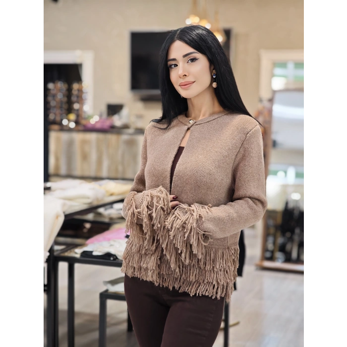 VİZON PÜSKÜL KOL DÜĞMELİ HIRKA