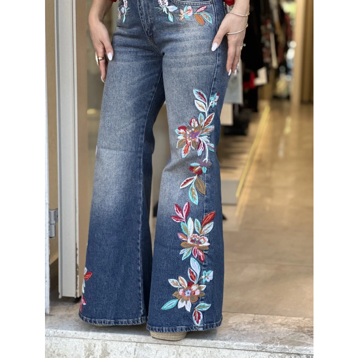 YANI NAKIŞLI JEAN PANTOLON İTS