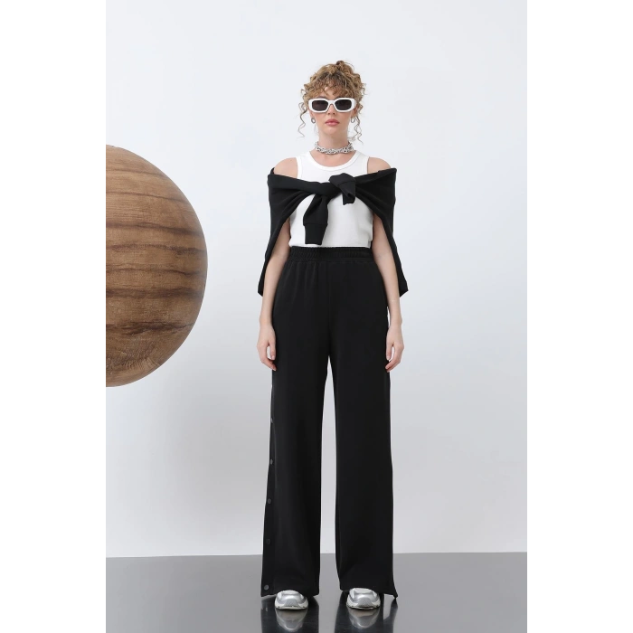 YANLARI ÇITÇITLI MODAL PANTOLON