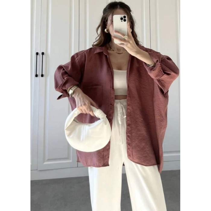 YARASA KOL STANDART BEDEN GÖMLEK