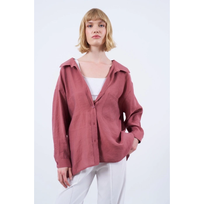 YARASA KOL STANDART BEDEN GÖMLEK