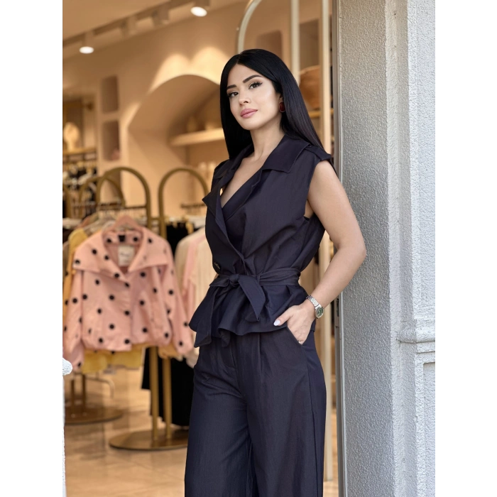 YELEKLİ SİYAH TAKIM NX
